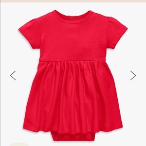 Red Primary baby dress, size 3-6 months
